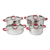 Bateria Acero Inoxidable 8 Piezas Arte Andino