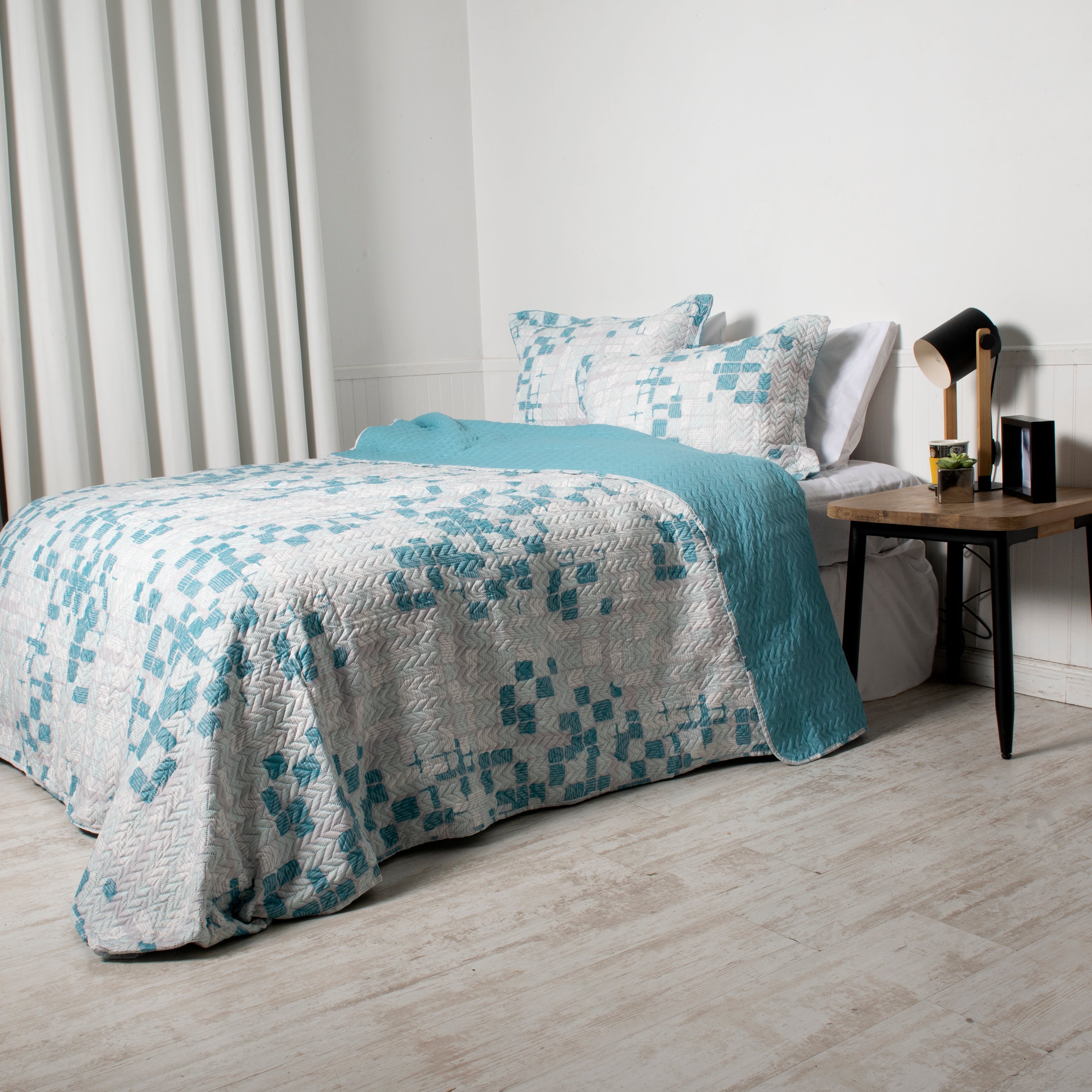 Quilt Microfibra Estampado 1.5 Plazas