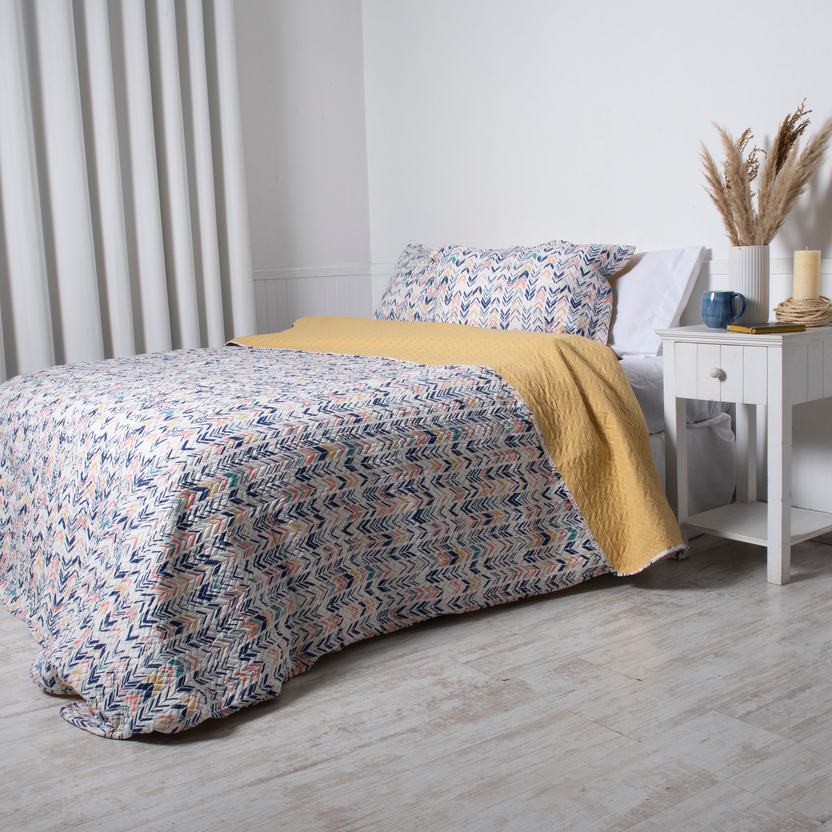 Quilt Microfibra Estampado 2 Plazas