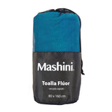 Toalla Deportiva Poliamida Fluor 80x160 cm Azul Mashini