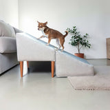 Rampa para Mascotas Tapizada Gris