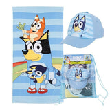 Set de Playa Infantil 3 Piezas – Toalla 70x140 cm + Bolso + Jockey