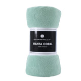 Manta Coral Fleece Ultra Suave Chantilly 125x150 cm