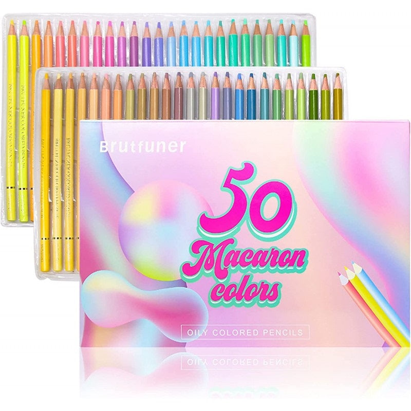 Set de 50 Lápices Pastel Macaron